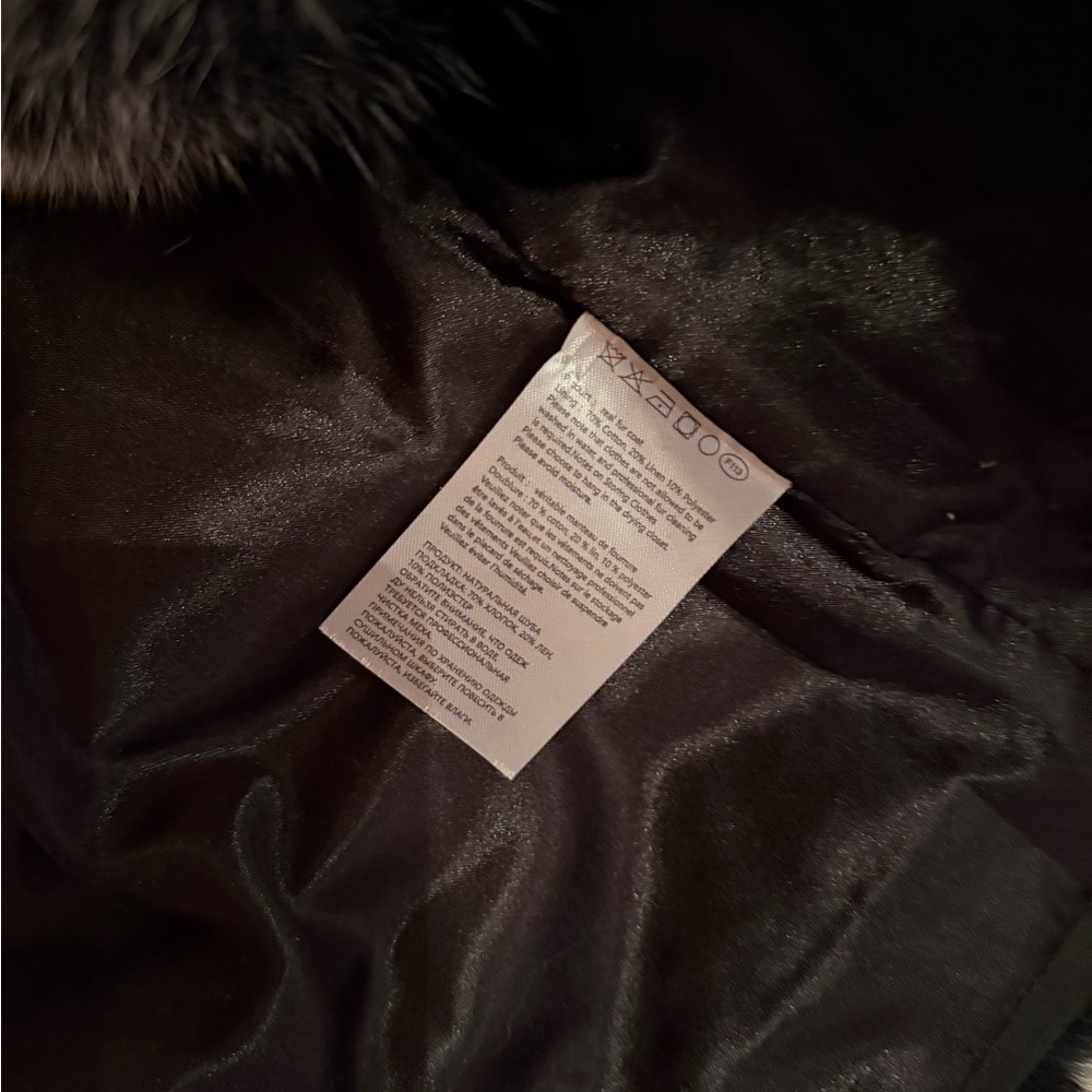 Luxurious grey real genuine fox fur bubble cropped jacket coat S *blogger* - Picture 9 of 9